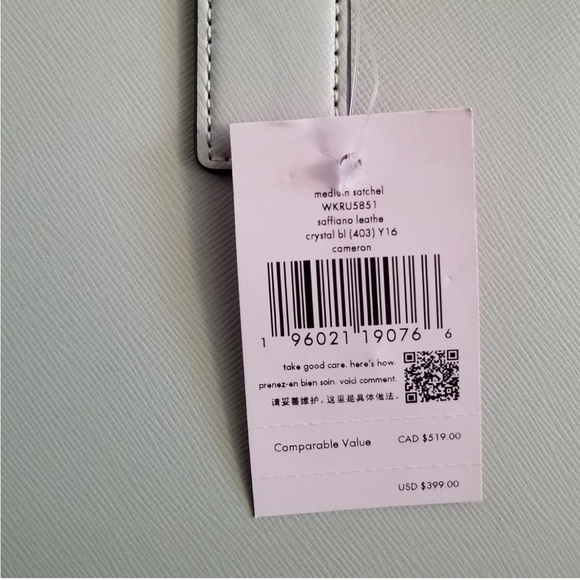 Kate Spade medium satchel pale blue - Picture 5 of 10